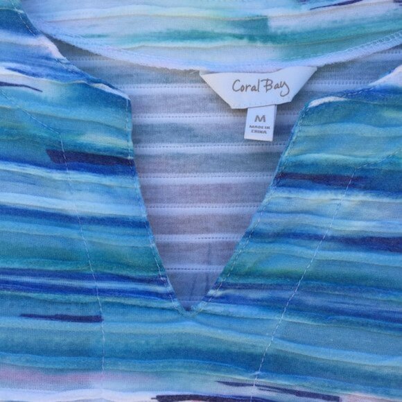 Coral Bay Womens Tunic Size Medium Beach Boat Sail - Picture 4 of 6